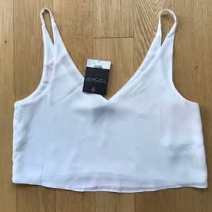 Topshop Vneck Crop Top Size 4